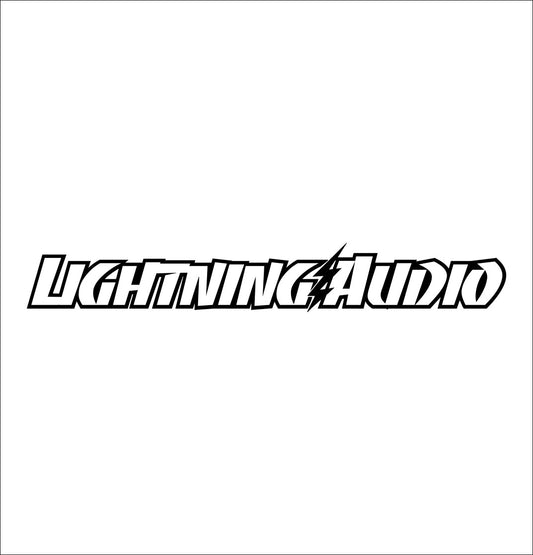 Lightning Audio decal, sticker