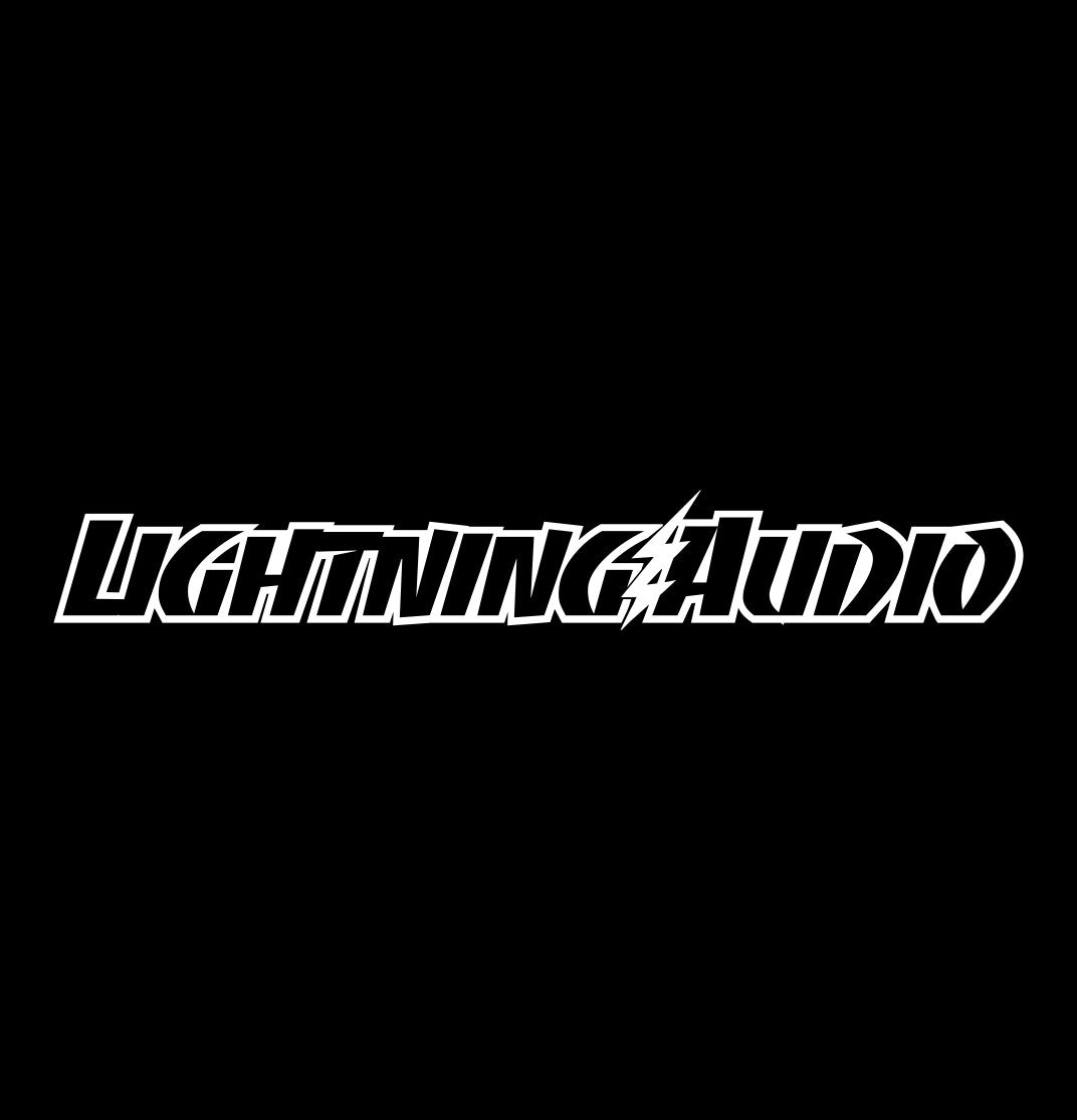 Lightning Audio decal, sticker