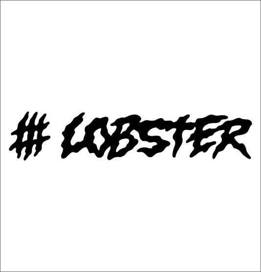lobster snowboards decal, sticker