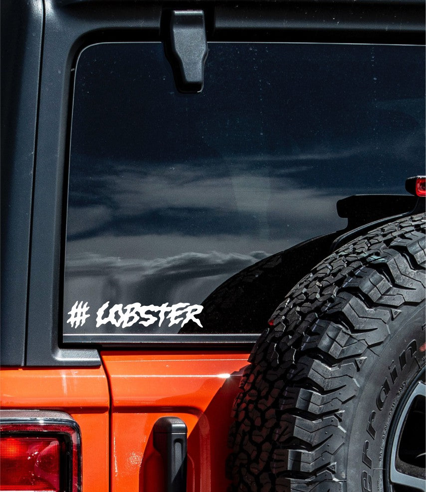 lobster snowboards decal, sticker