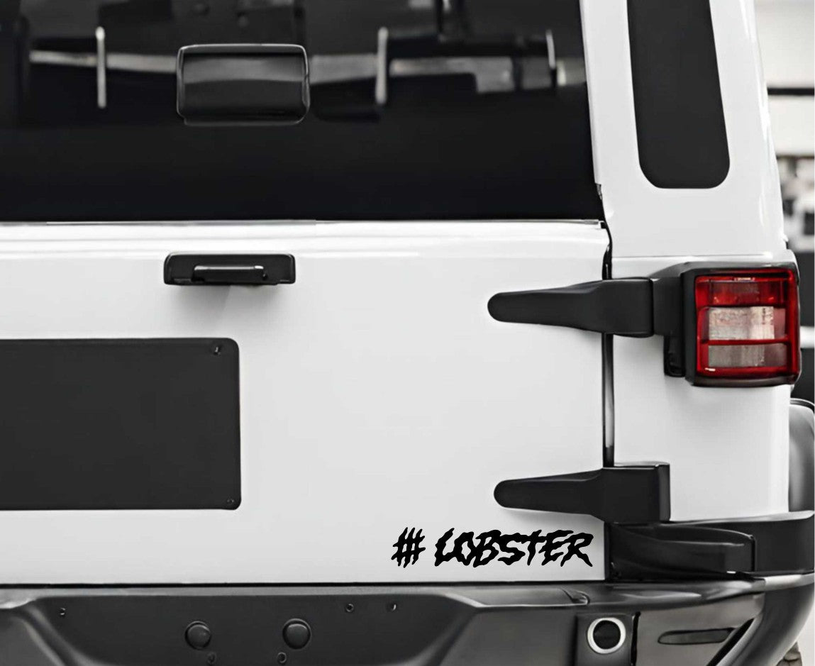 lobster snowboards decal, sticker