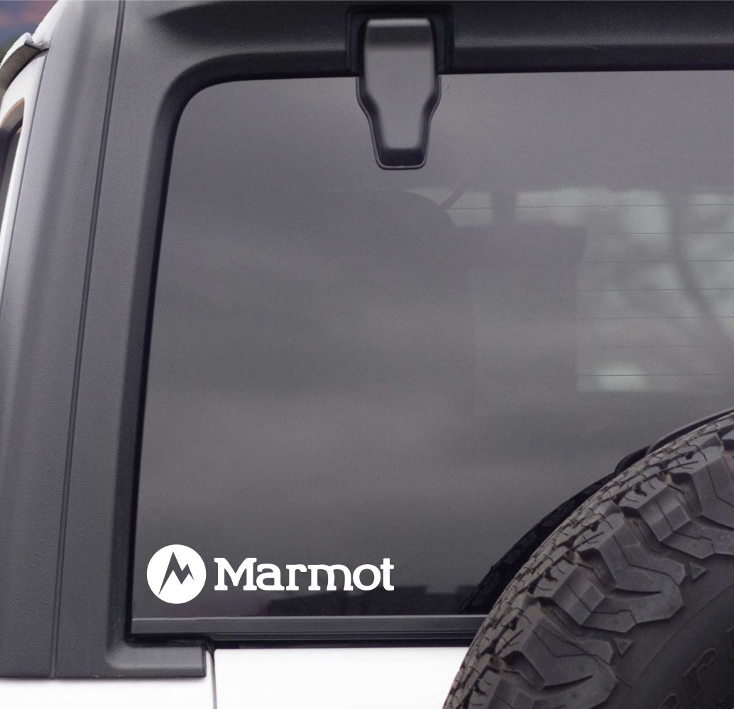 marmot decal, sticker, hunting fishing decal, car sticker