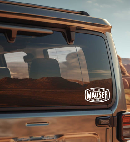 Mauser decal, sticker, firearm decal