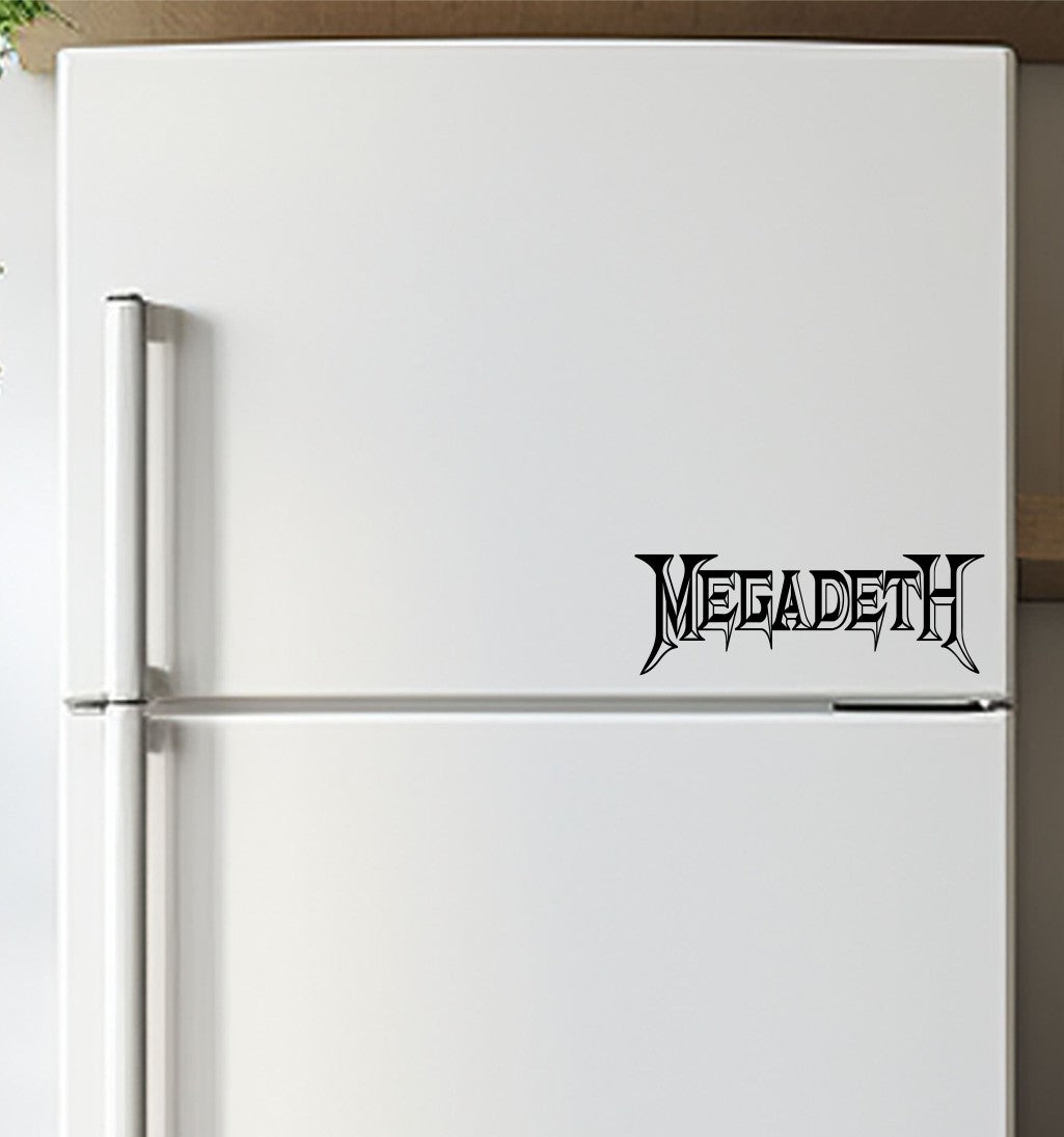 megadeth decal, sticker, band decal, car sticker