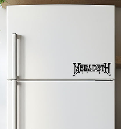 megadeth decal, sticker, band decal, car sticker