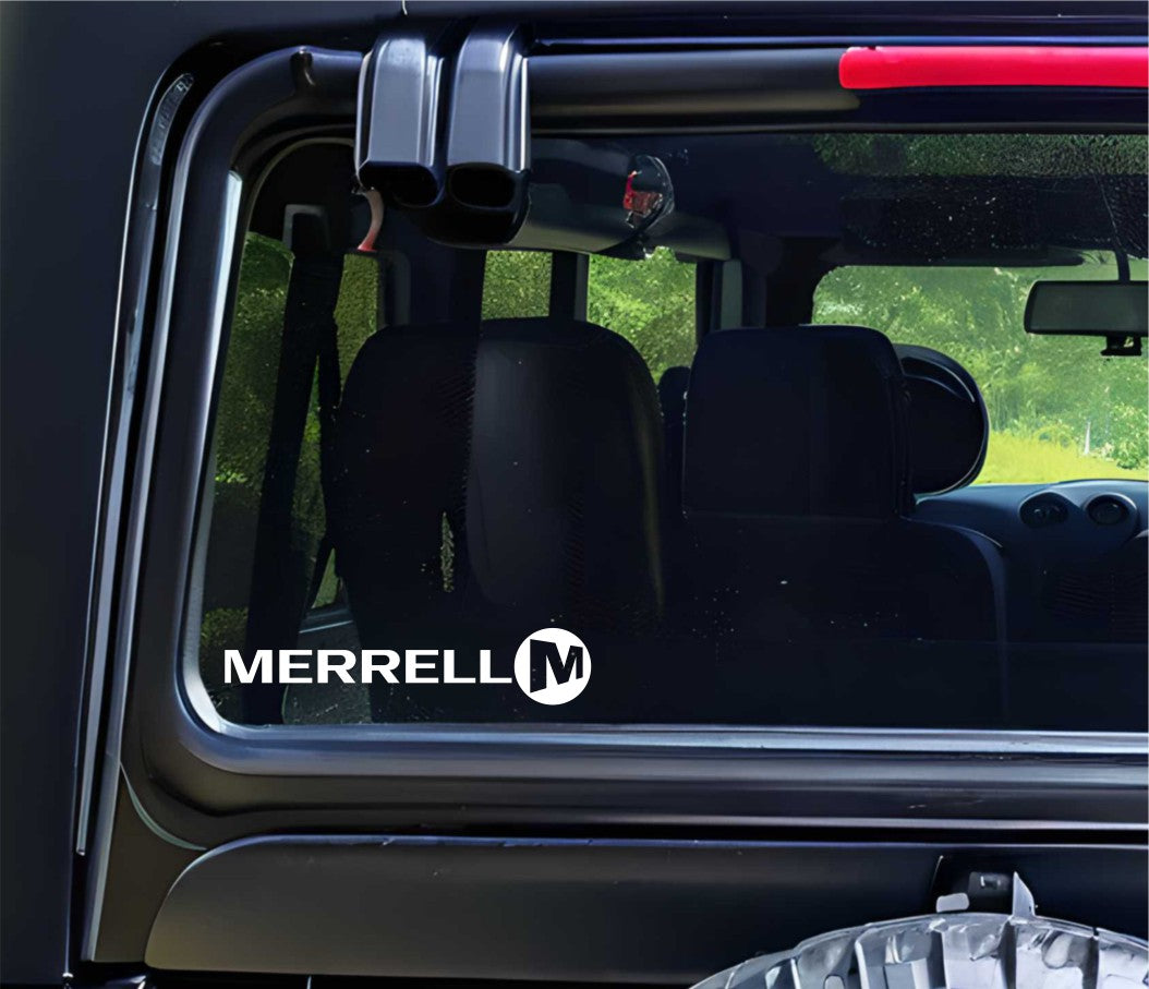 merrell decal, sticker, hunting fishing decal, car sticker