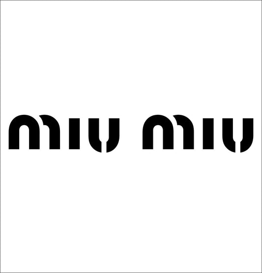 Miu Miu decal, car decal sticker
