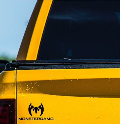 monster camo decal, sticker, hunting fishing decal, car sticker