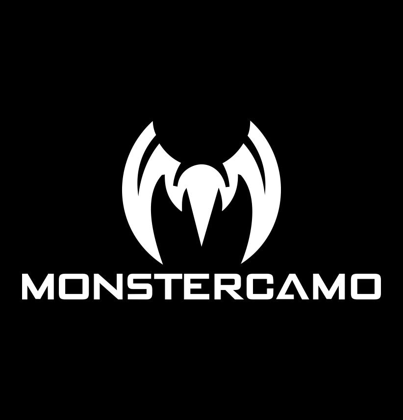 monster camo decal, sticker, hunting fishing decal, car sticker