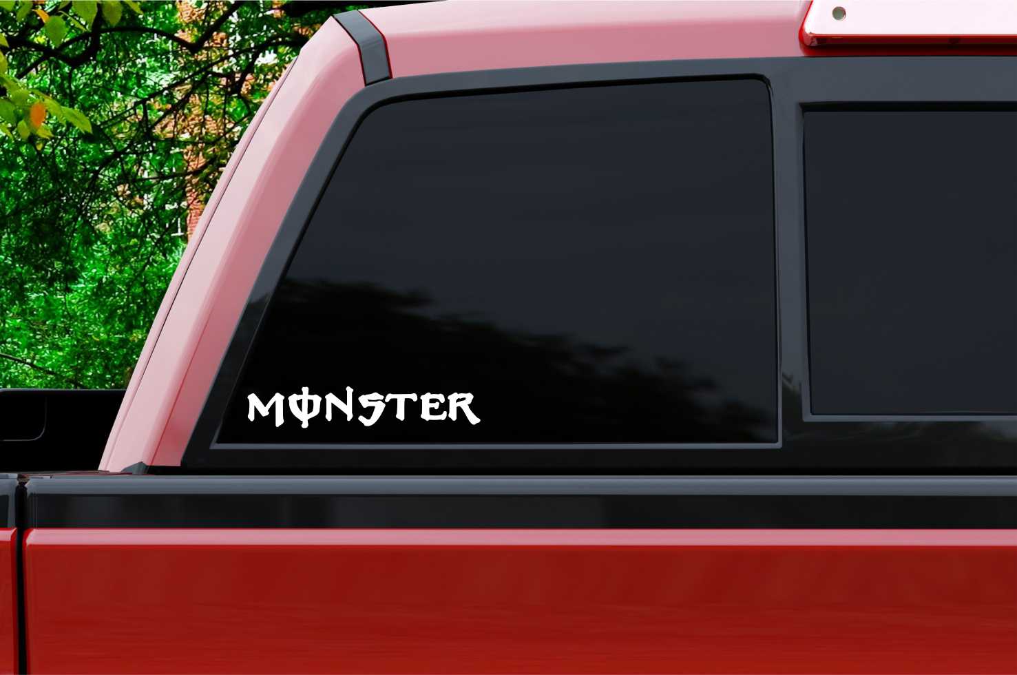 Monster decal, sticker b