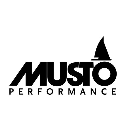 Musto decal, sticker