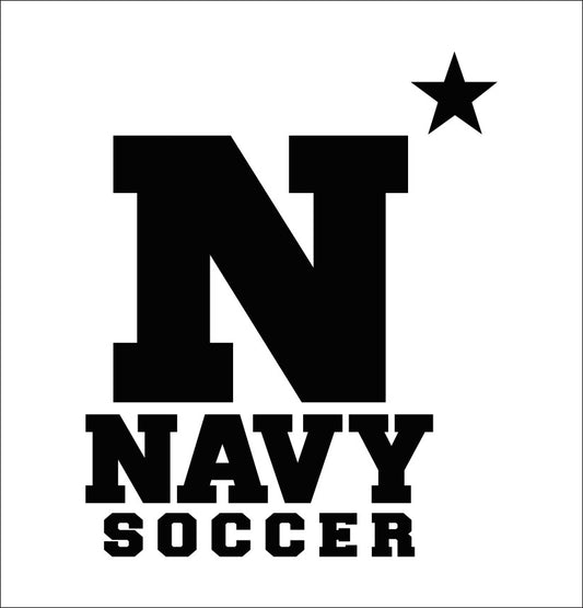 Navy soccer decal