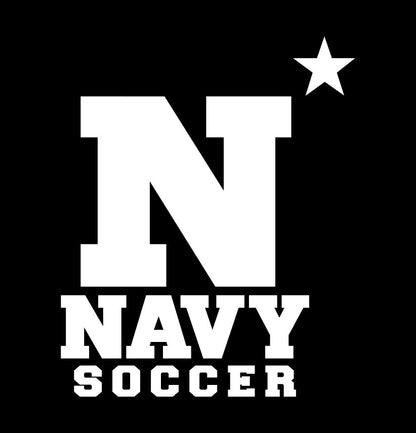 Navy soccer decal