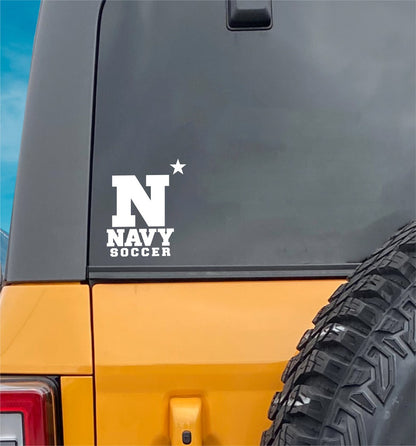 Navy soccer decal