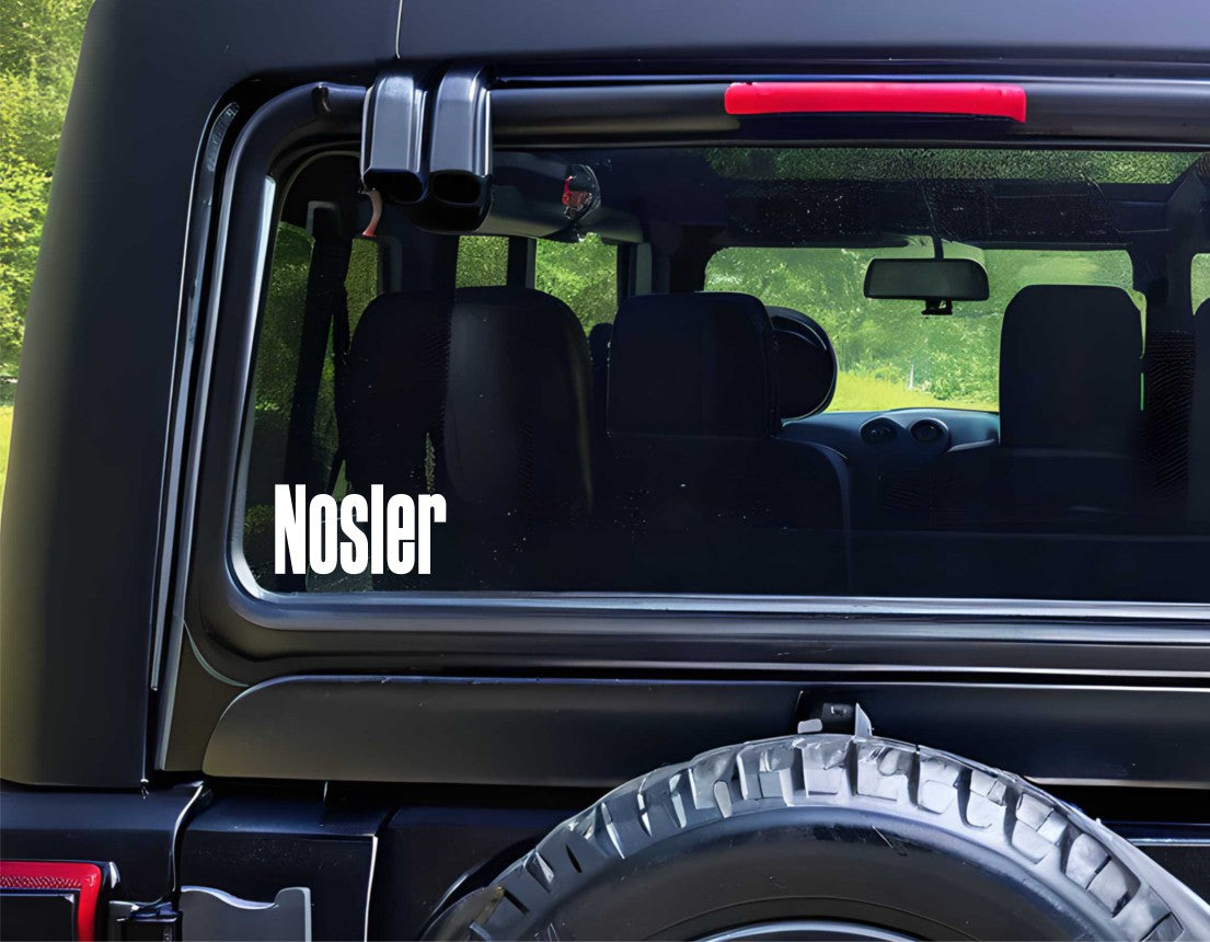 Nosler decal, firearm car decal,  sticker
