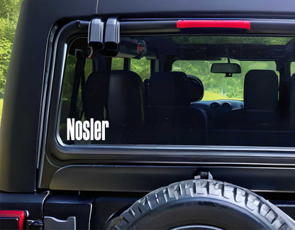 Nosler decal, firearm car decal,  sticker