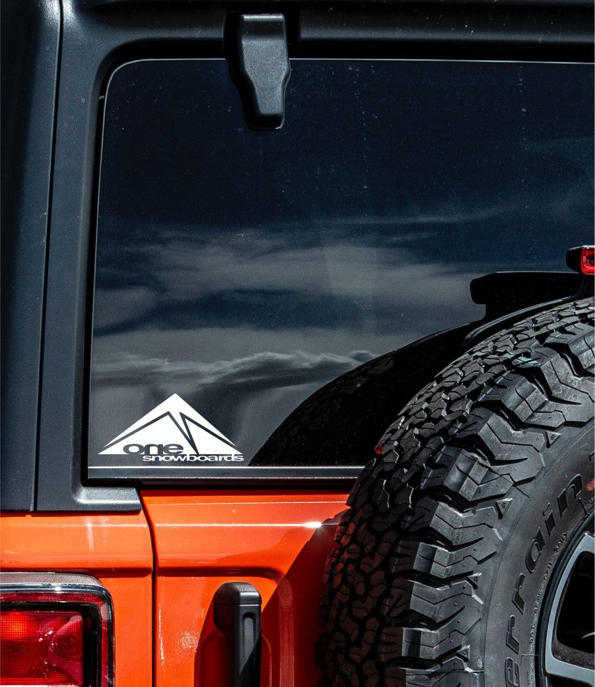 One Snowboards decal, ski snowboard decal, car decal sticker