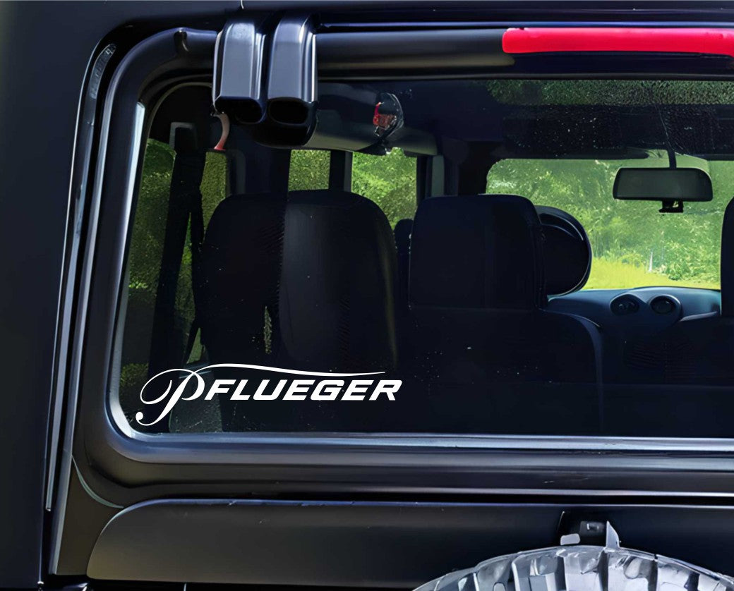 pflueger decal, sticker, hunting fishing decal, car sticker