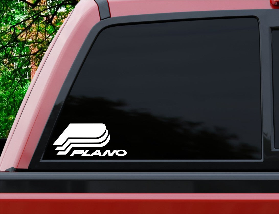 plano decal, sticker, hunting fishing decal, car sticker