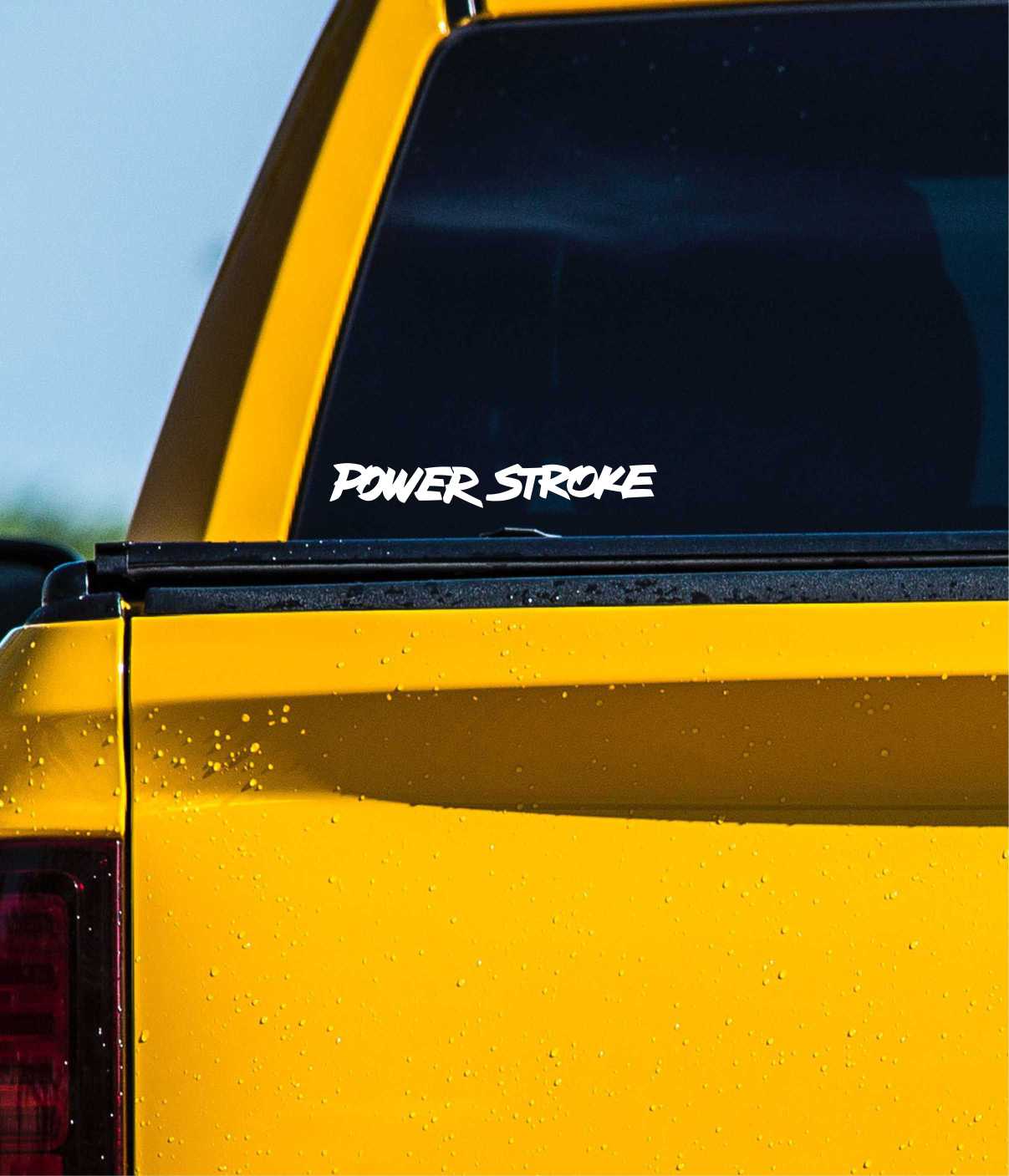 Power Stroke decal, sticker