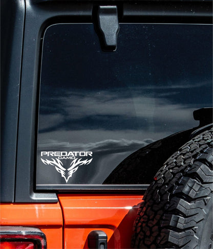 predator camo decal, sticker, hunting fishing decal, car sticker