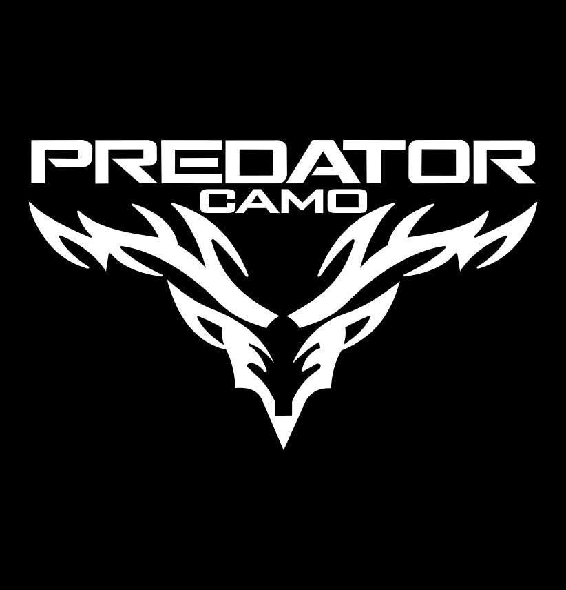 predator camo decal, sticker, hunting fishing decal, car sticker