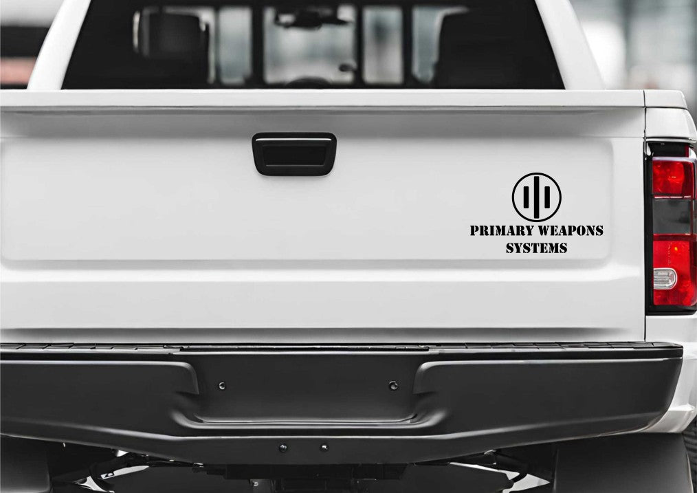 Primary Weapons Systems decal, sticker, firearm decal