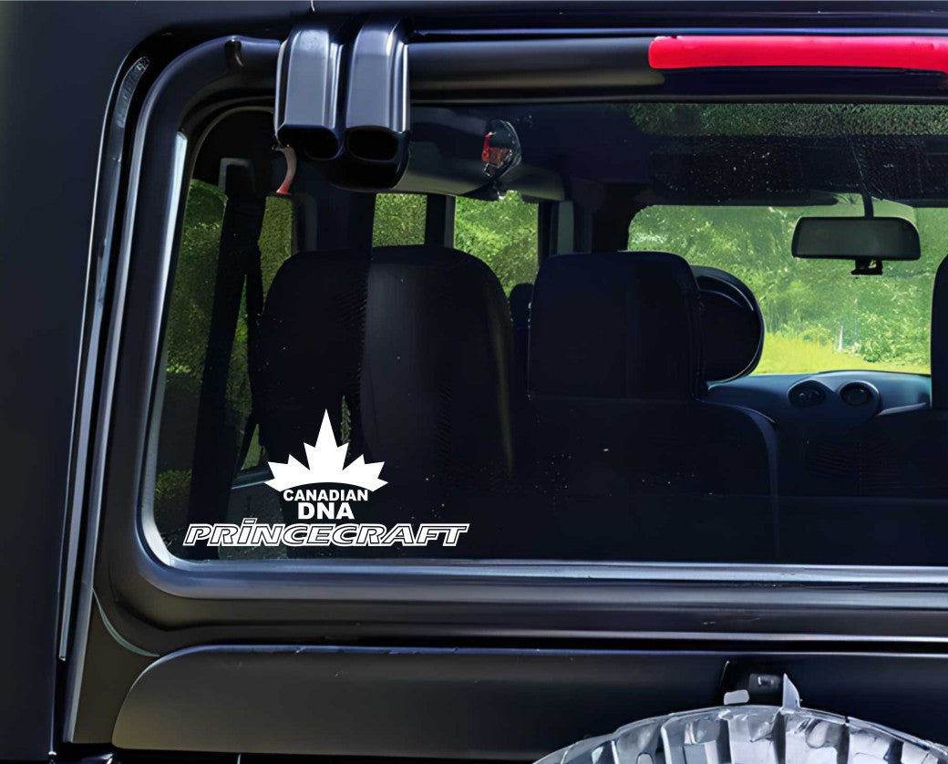 princecraft decal, sticker, fishing hunting sticker, car decal
