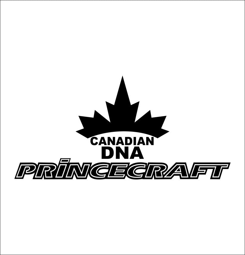 princecraft decal, sticker, fishing hunting sticker, car decal