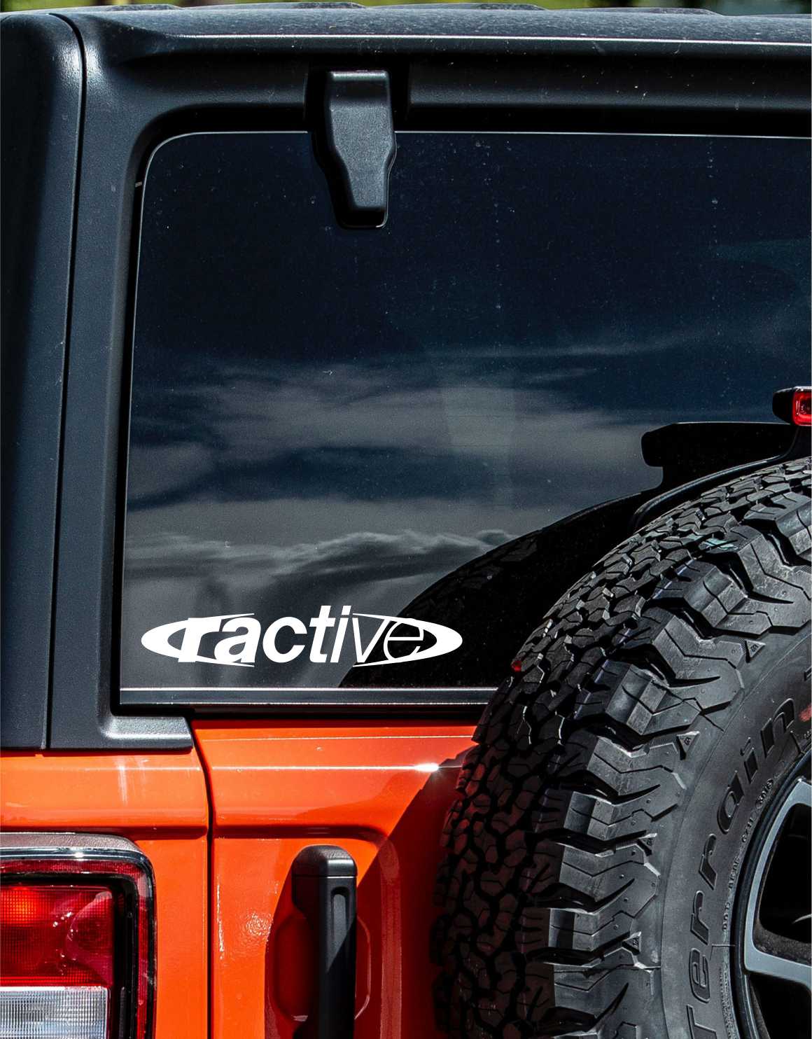 Ractive decal, sticker
