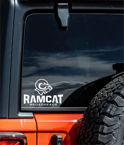 ramcat broadheads decal, sticker, fishing hunting sticker, car decal