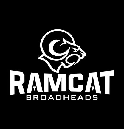 ramcat broadheads decal, sticker, fishing hunting sticker, car decal