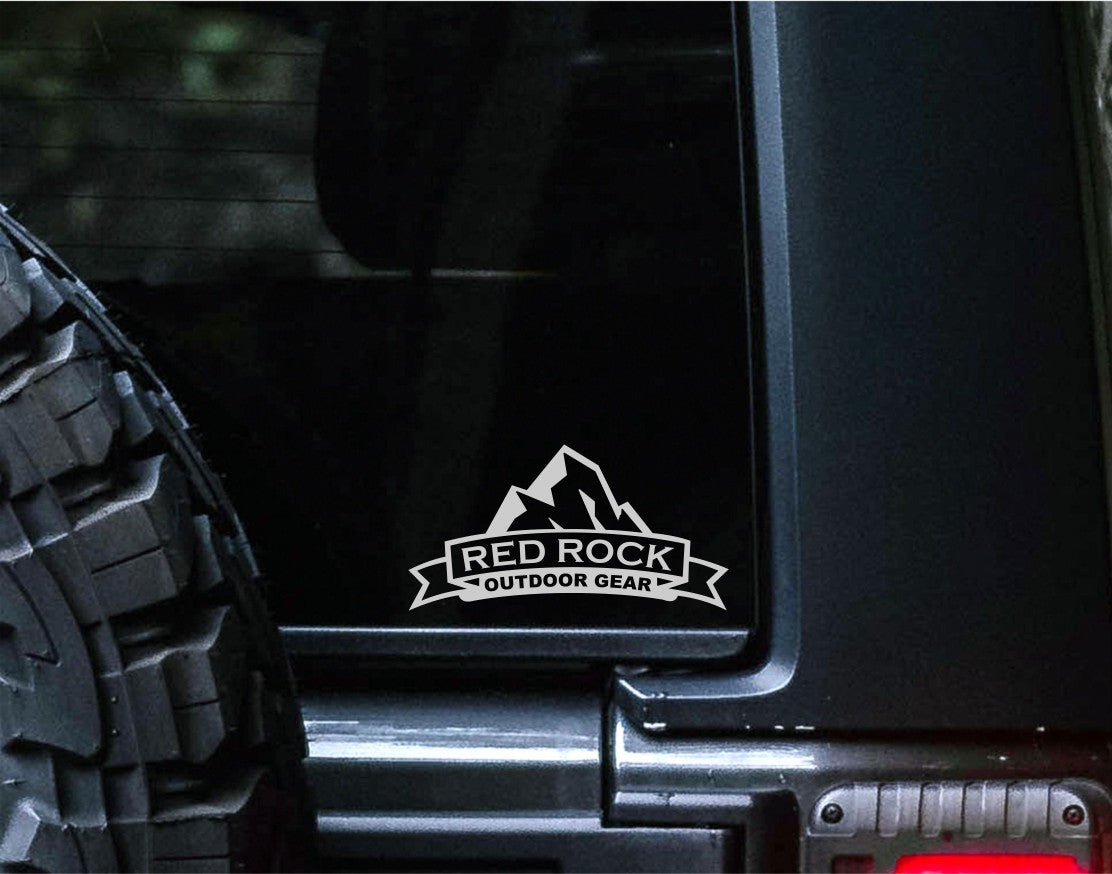 red rock gear decal, sticker, hunting fishing decal, car sticker