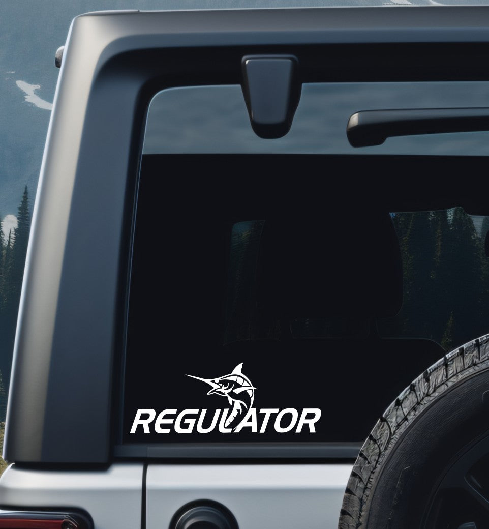 regulator boats decal, sticker, hunting fishing decal, car sticker