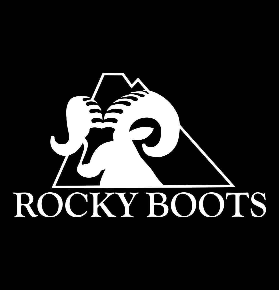 rocky boots  decal, sticker, hunting fishing decal, car sticker b