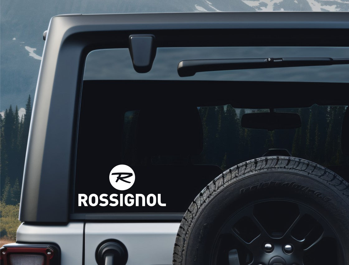 Rossignol decal, ski snowboard decal, car decal sticker