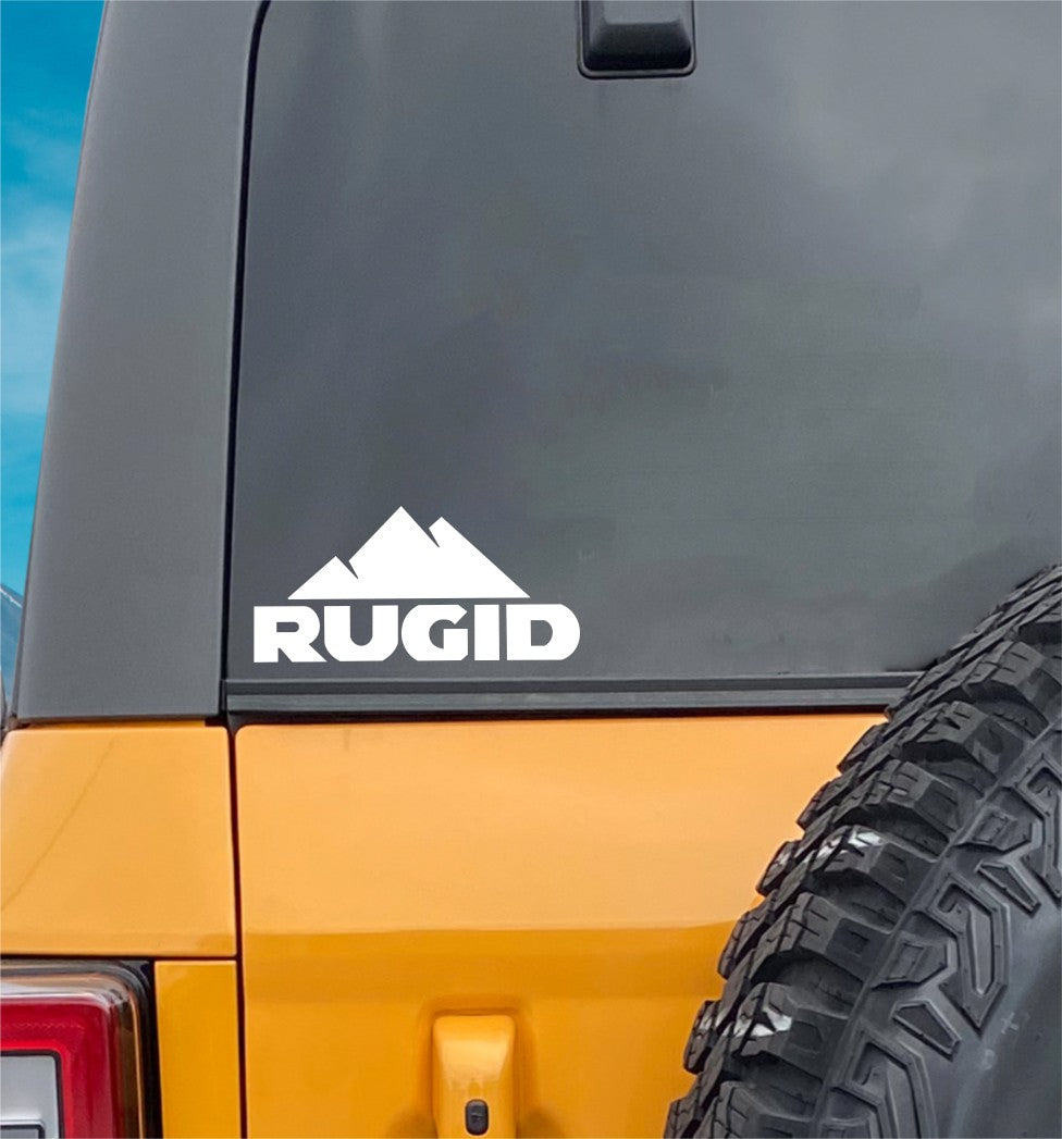 rugid decal, sticker, hunting fishing decal, car sticker