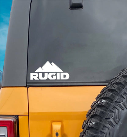 rugid decal, sticker, hunting fishing decal, car sticker