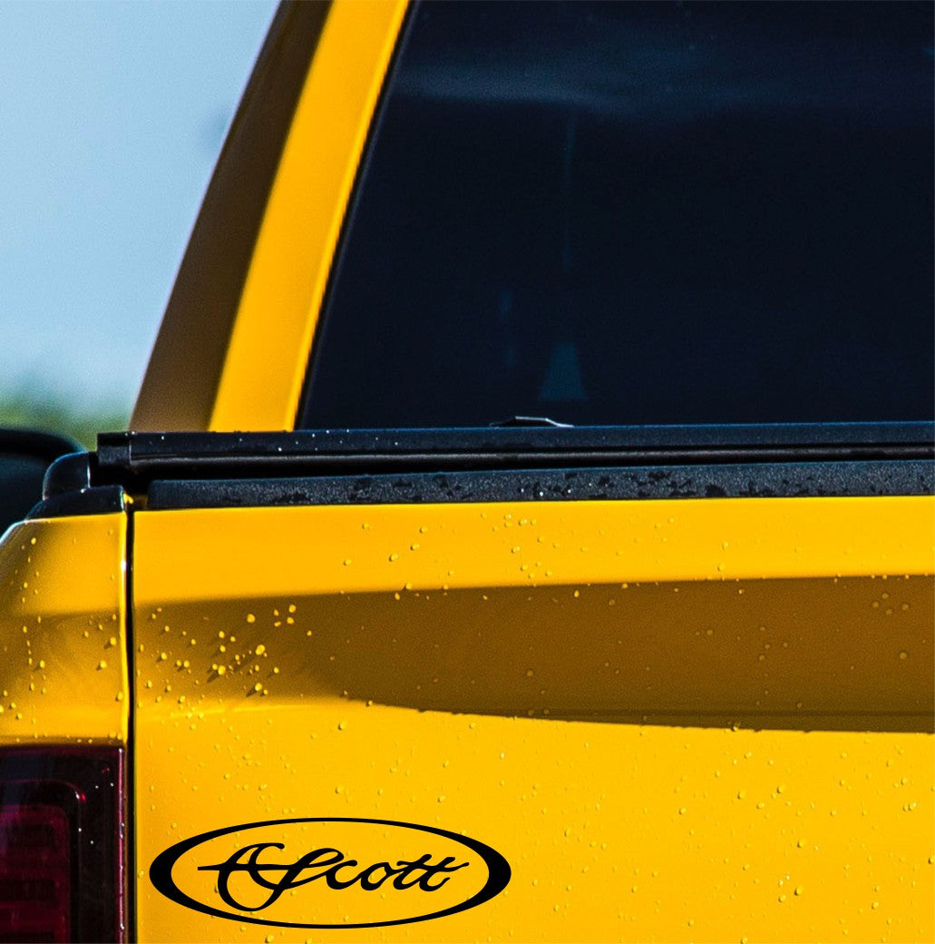 scott rods decal, sticker, hunting fishing decal, car sticker
