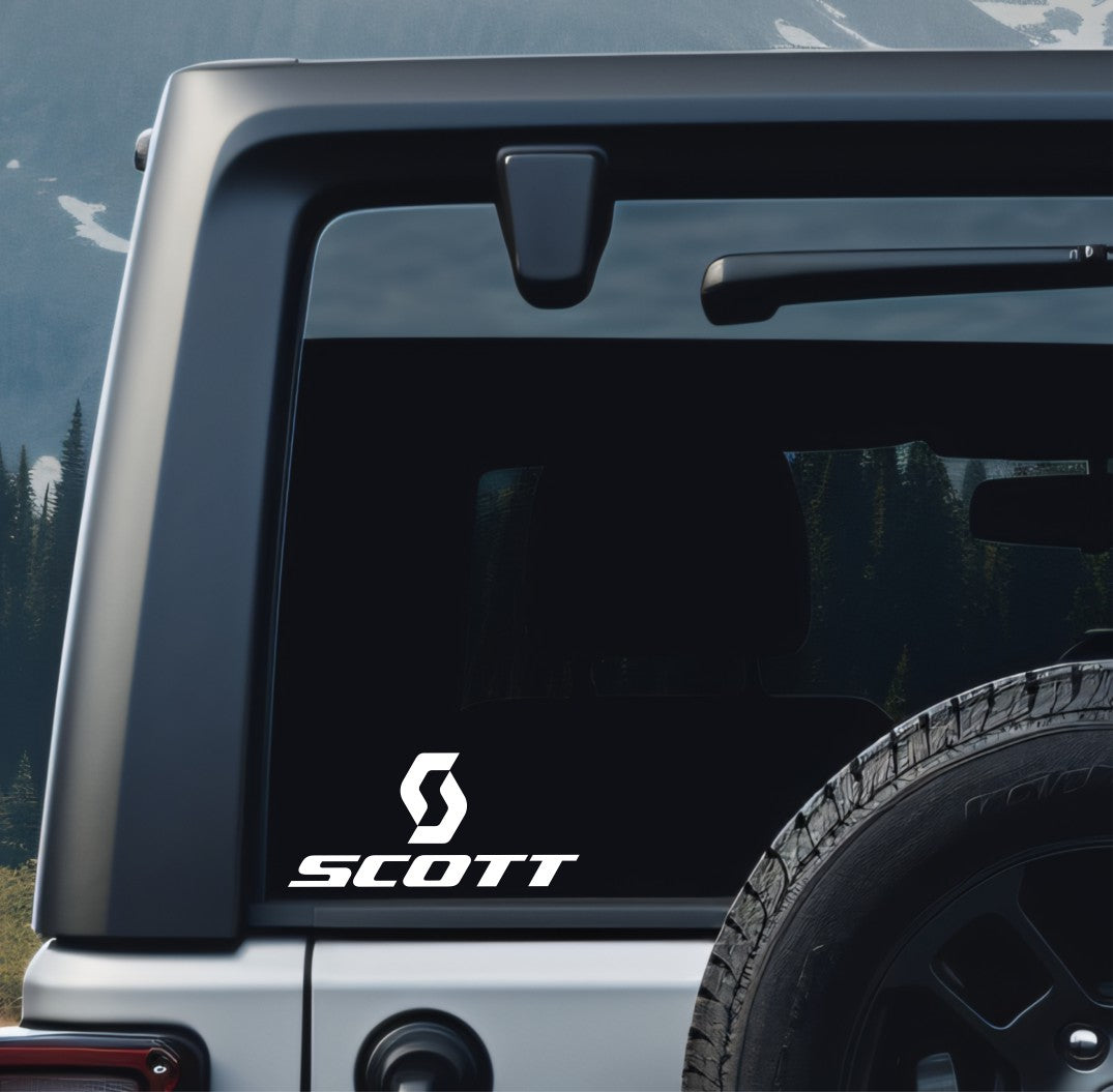 Scott Sports decal, ski snowboard decal, car decal sticker