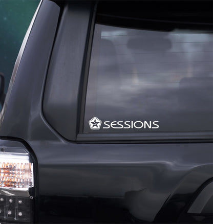 Sessions MFG decal, sticker, ski snowboard decal