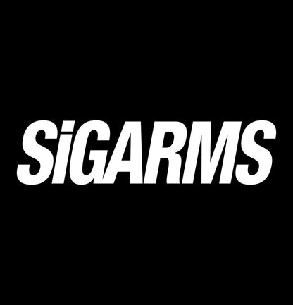 Sigarms decal, sticker, firearm decal