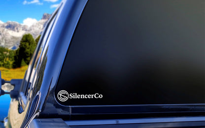 SilencerCo decal, firearm decal, car decal sticker