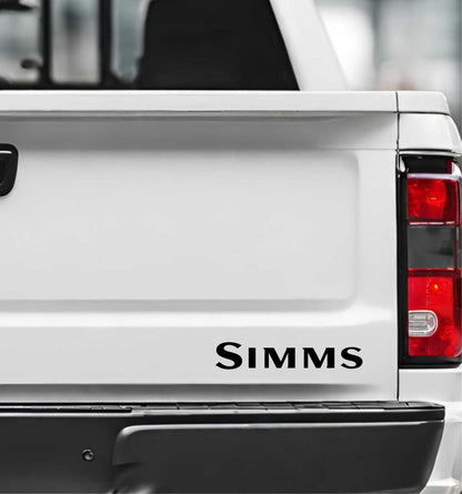 simms decal, sticker, hunting fishing decal, car sticker 