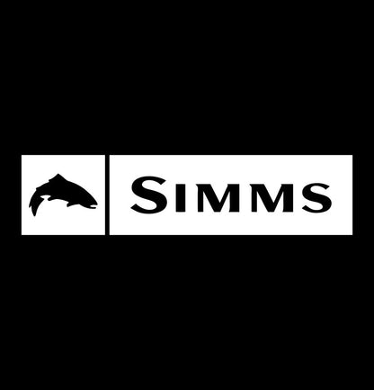 simms decal, sticker, hunting fishing decal, car sticker b