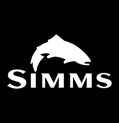 simms decal, sticker, hunting fishing decal, car sticker e
