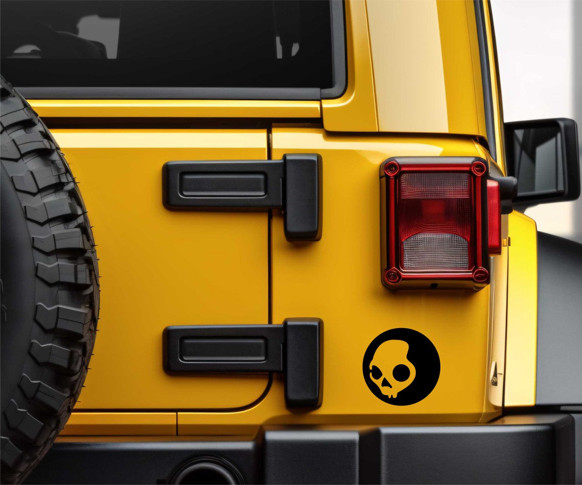 Skullcandy decal, sticker, ski snowboard decal c