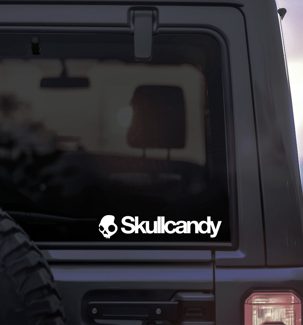 Skullcandy decal, sticker, ski snowboard decal
