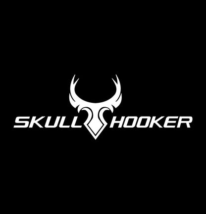 skull hooker decal, sticker, hunting fishing decal, car sticker