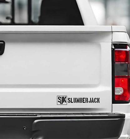 slumberjack decal, sticker, hunting fishing decal, car sticker